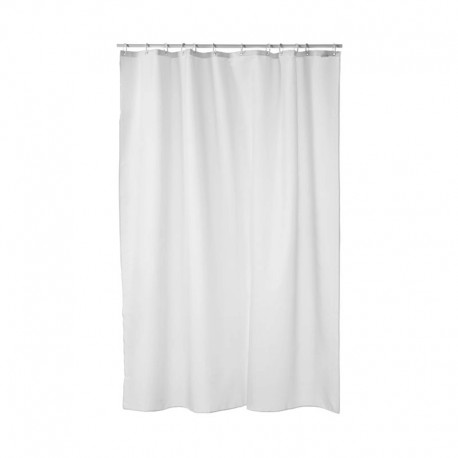 Vitt duschdraperier Match i textil 180×200 cm