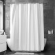Vitt duschdraperier Match i textil 180×200 cm