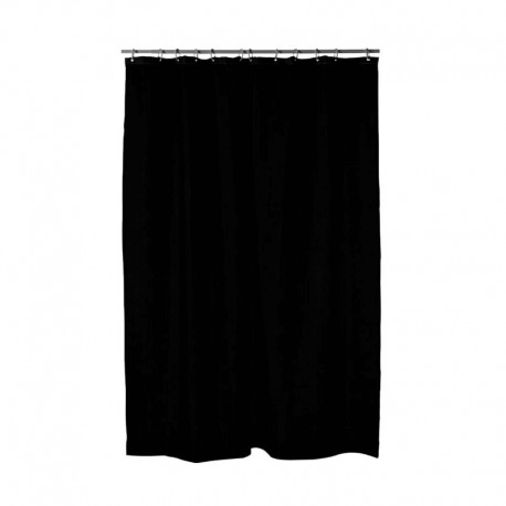 Svart duschdraperi Match i textil 180×200 cm