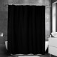 Svart duschdraperi Match i textil 180×200 cm
