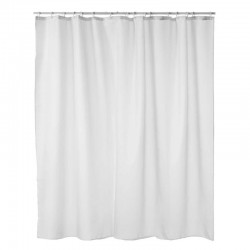 Vitt duschdraperi Match XL i textil 200×240 cm