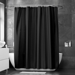 Vitt duschdraperier  Match i textil 180×200 cm