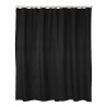Svart duschdraperi Match XL i textil 200×240 cm