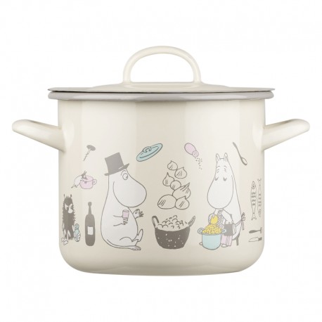 Mumin kastrull med lock Bon Appétit 2.5 liter i emalj från Muurla