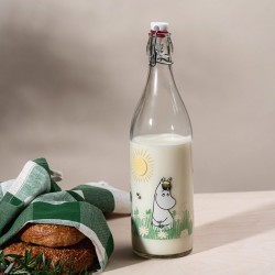Mumin glasflaska Meadow 1 liter