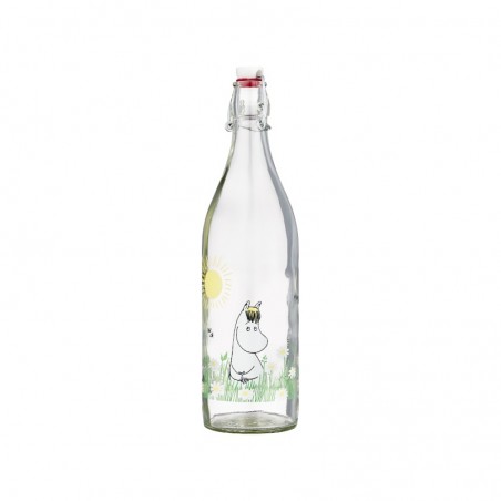 Mumin glasflaska Meadow 1 liter