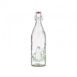 Mumin glasflaska Meadow 1 liter