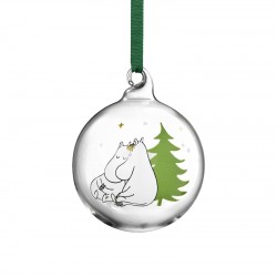 Mumin glaskula gran 7 cm i diameter