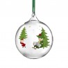 Mumin glaskula gran 9 cm i diameter