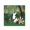 Mumin servetter Forrest green från Opto design