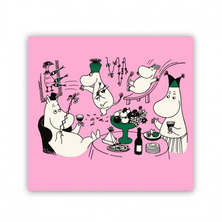 Mumin servetter Moomin 80 pink från Opto design