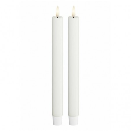 LED Kronljus 2,2x24 cm Vit 2-pack