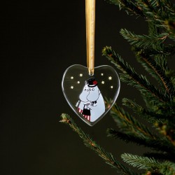 Mumin glasdekoration Muminmamma och Muminpappan