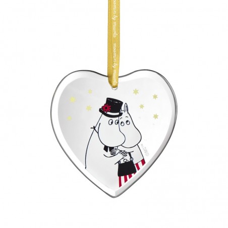 Mumin glasdekoration Muminmamma och Muminpappan
