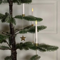 10  st LED julgransbelysning  stjärna .Höjd 15,2 cm, med fjärrkontroll