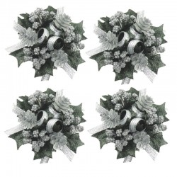 Ljusmanschett för kronljus, silverfärgad