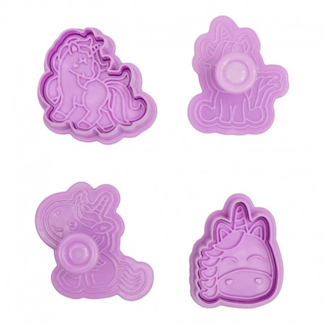 Kexstämplar enhörning 4 st