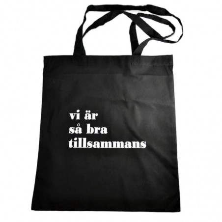 Svart tygkasse Vi är så bra tillsammans