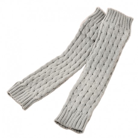 Stickade enfärgade benvärmare