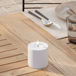 LED Blockljus Utomhus Vit 5x7,5 cm