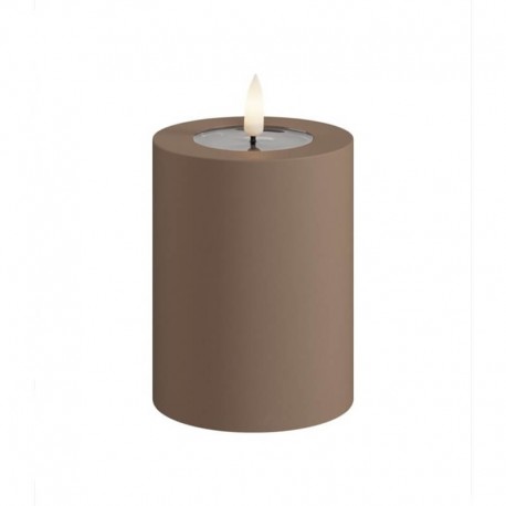 LED Blockljus Utomhus Mocca 7,5x10 cm
