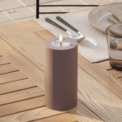 LED Blockljus Utomhus Mocca 7,5x15 cm