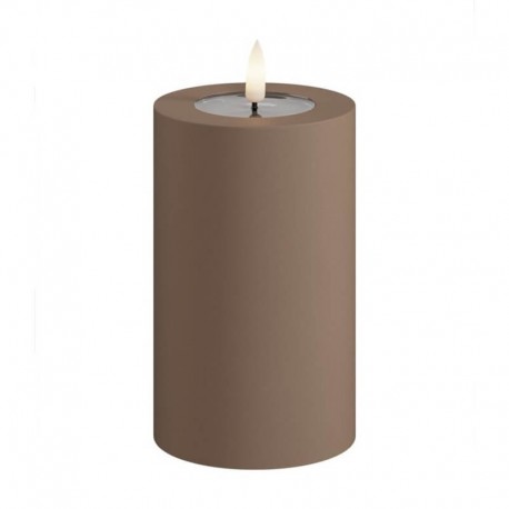 LED Blockljus Utomhus Mocca 7,5x15 cm
