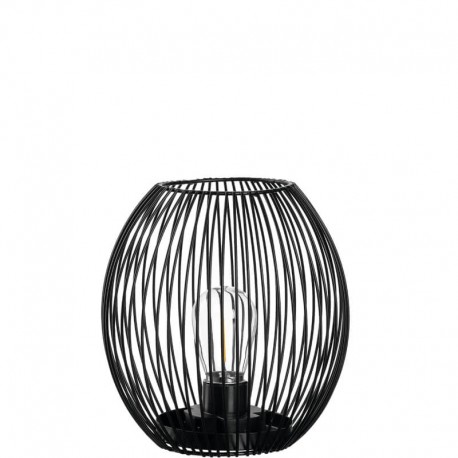 Lanterna Casolare svart med LED 18 cm