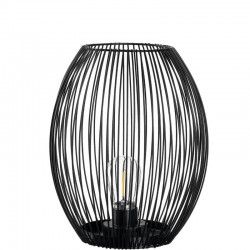 Lanterna Casolare svart med LED 24 cm