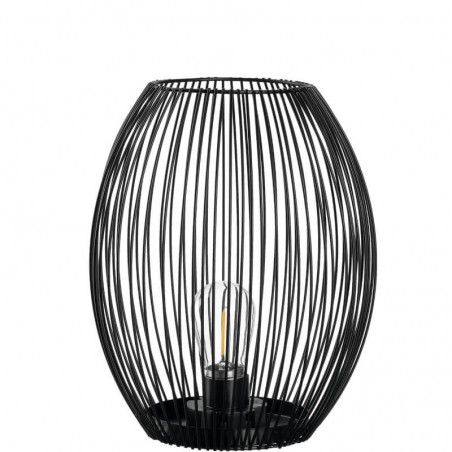 Lanterna Leonardo Casolare svart med led 18 cm