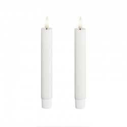 LED Kronljus 2,2 x 15 cm Vit 2-pack