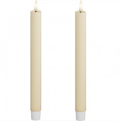 LED Kronljus 2,2x24 cm Cream 2-pack