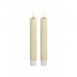 LED Kronljus 2,2x15 cm Cream 2-pack