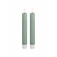 LED Kronljus 2,2 x 15 cm Sage Green 2-pack