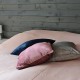 Överkast Stonewashed 180x260 cm Stripes dusty rose
