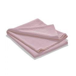 Överkast Stonewashed 180x260 cm Stripes dusty rose