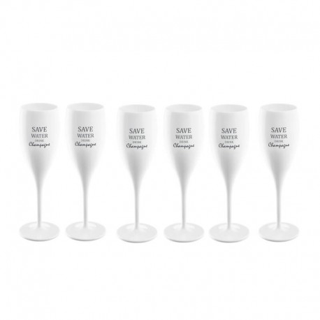 CHEERS Champagneglas med printS ave Water Drink Champagne 6-pack