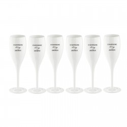 CHEERS No.1 Champagneglas 6-Pack – Champagne Is The Answer Print