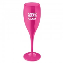 COLOR UP Champagneglas 10 cl Ceris me text Good mood club