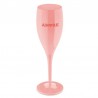 COLOR UP Champagneglas 10 cl Aprikosfärgat med text Amoreg 4-Pack