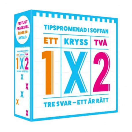 1X2 – Tipspromenad i soffan, frågespel med över 400 frågor