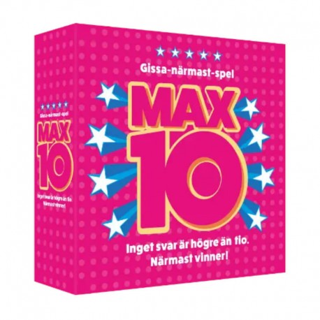 MAX 10 .Roligt gissa-närmast-spel för familj och vänner