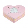Mumin Hjärtformad Plåtburk Hug 18 × 14,5 cm, Rosa från Muurla