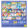 Mumin pusselkalender – 24 pussel med 60 bitar