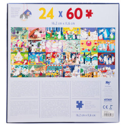 Mumin pusselkalender – 24 pussel med 60 bitar