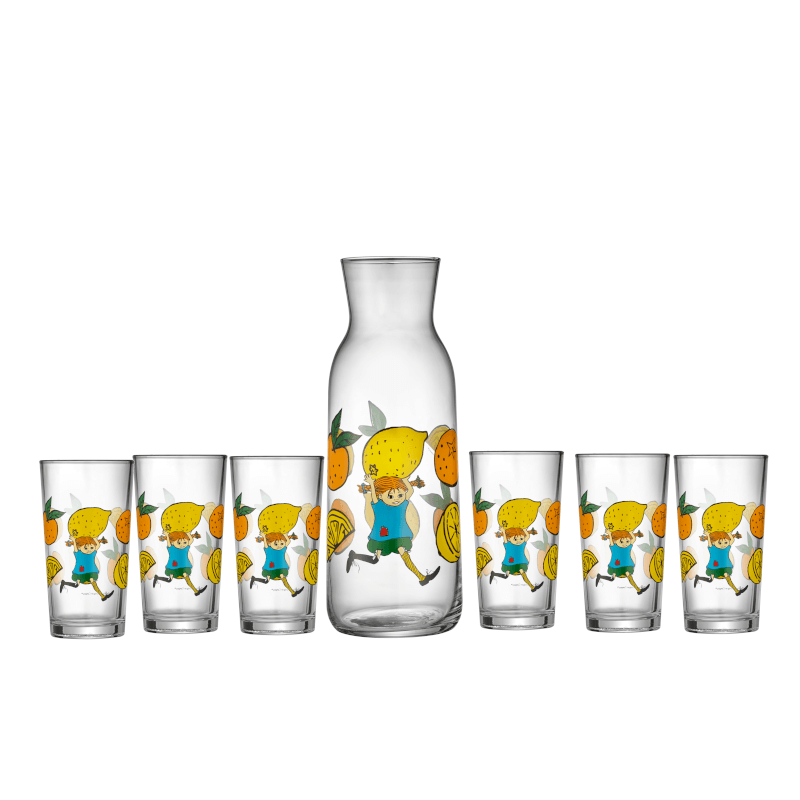 copie de Pippi Karaff Lemonade 1,2 L – Glas med Pippi Långstrump | Muurla