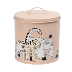 Mumin Förvaringsburkar för Husdjur Beige/Rosa 2-pack