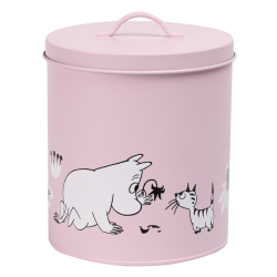 Mumin Förvaringsburkar för Husdjur Beige/Rosa 2-pack