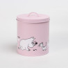 Mumin Förvaringsburkar för Husdjur Beige/Rosa 2-pack