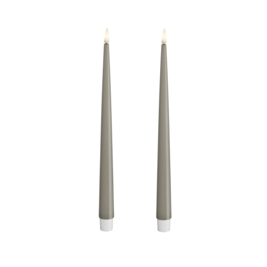 LED Kronljus Shiny 2,2x28 cm Sand 2-pack